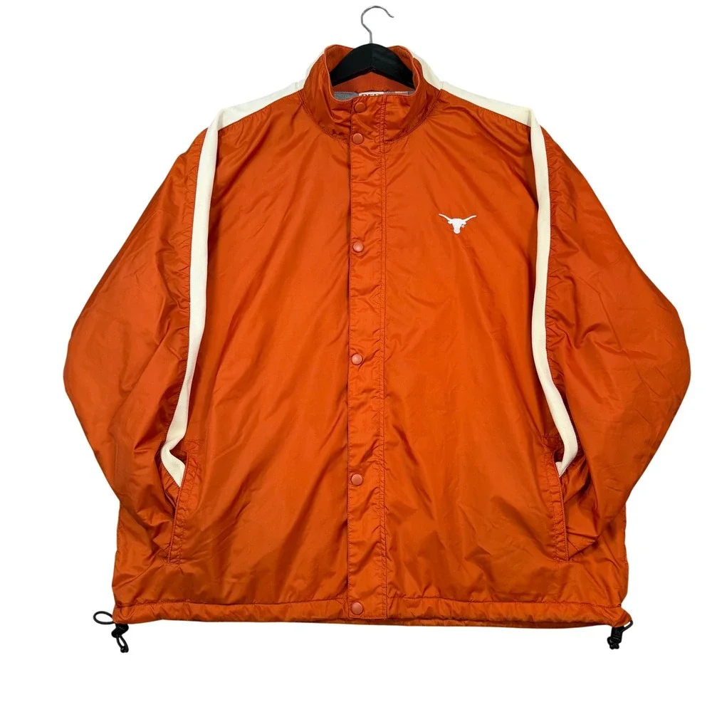 Vintage 90s Texas Longhorns Red Oak Fleece Lined Windbreaker Jacket XL NCAA
